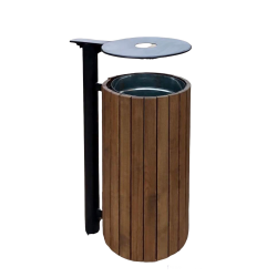 Урна металева з дерев’яними брусами «С-1»